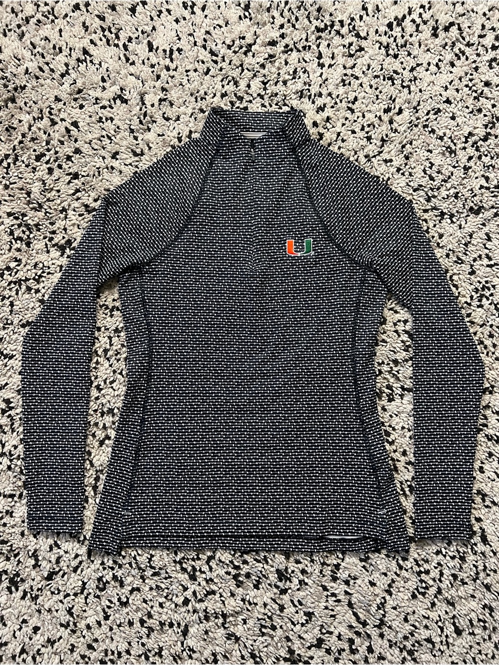 Peter Millar Golf Miami Logo 1/4 Zip Long Sleeve Performance Stretch Women’s XS